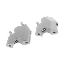 Motorcycle Handlebar Risers Clamp CNC Handle Bar Mount Clamps Black sliver