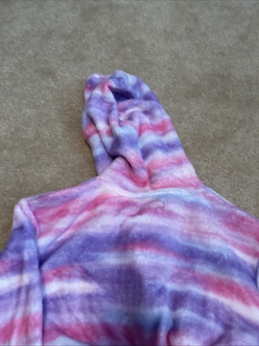 Girls Cuddl Duds Pink/Purple Hooded Robe Size M (7-8) NWT - Picture 10 of 11