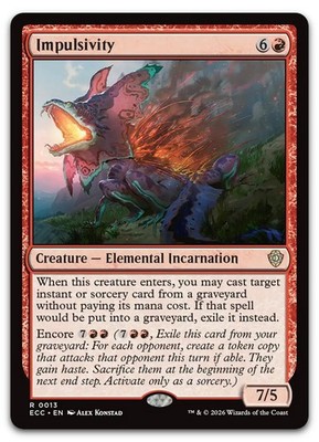 Impulsivity #13 (NM) Commander: Lorwyn Eclipsed ECC Magic MTG
