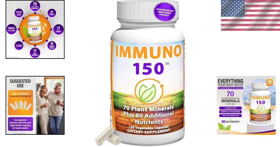 IMMUNO 150 The Ultimate Multi-Vitamin, Refuerzo Inmunológico - 150 Cápsulas, Caducidad 03/2027 Foto 2 de 4