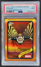 2025 Topps Chrome Marvel Banshee Orange Refractor /25 #38 PSA 9 JL