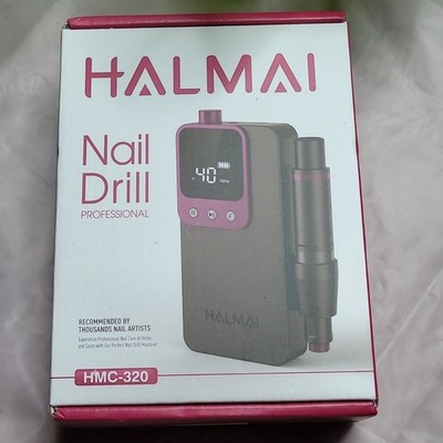 HALMAI HMC-320 Professional Electric Nail File & Drill Set with Bits & Bands