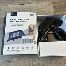 E-Fence GPS Pet Dog Electronic Fence Equipment Collar (E06) Open Box