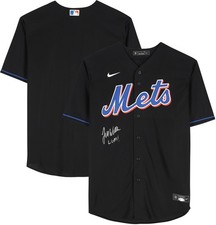 Jett Williams New York Mets Signed Black Nike Replica Jersey - Signed on Front