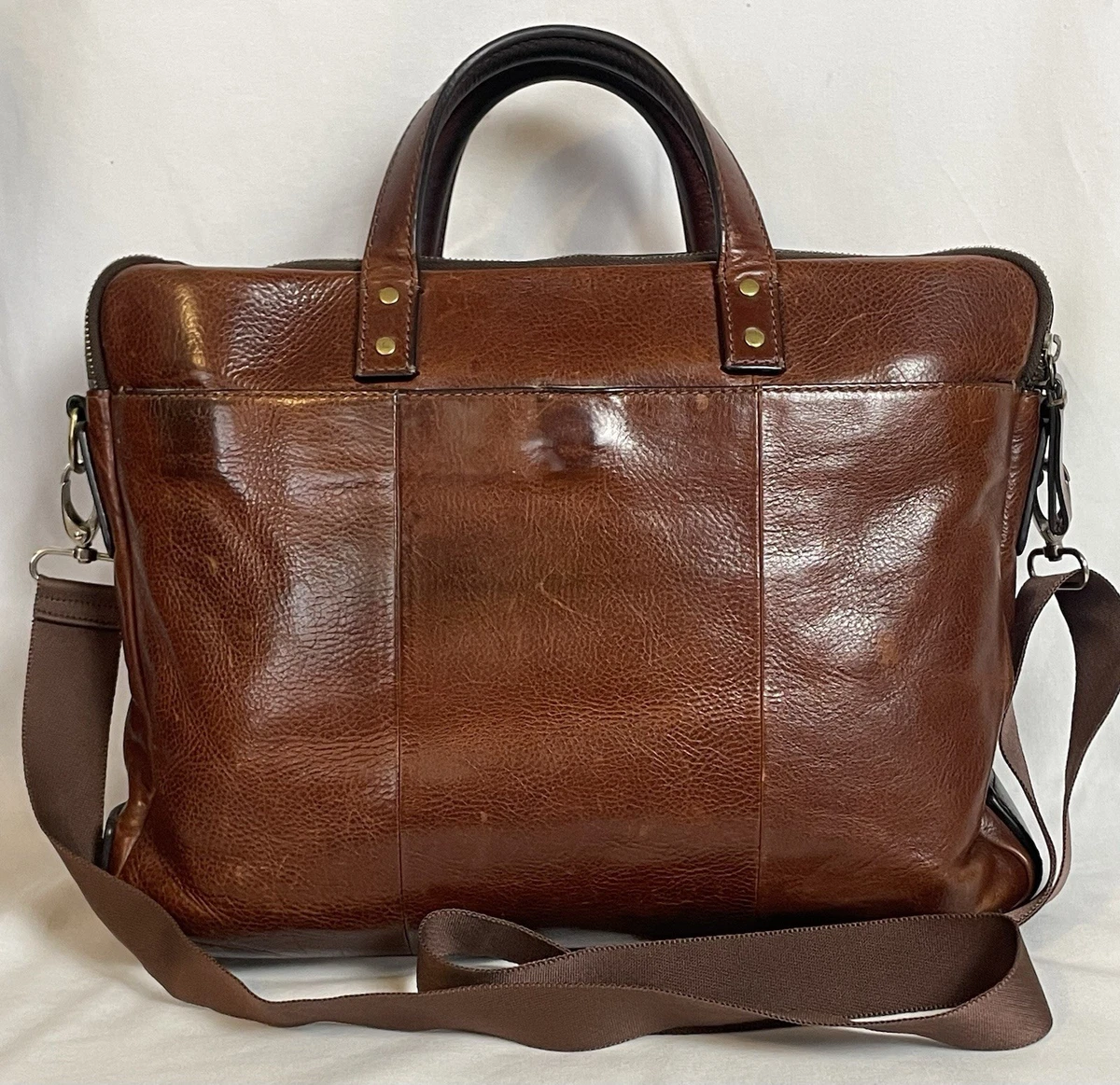 Fossil Leather Bags for Men for sale | eBay