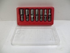Snap-on 7pc 38 Drive 6-pt Sae Deep Universal Socket Set 3834 207fsu Snap-on 7pc 38 Drive 6-pt Sae Deep Universal Socket Set 3834 207fsu