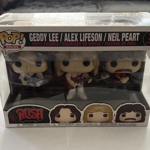 Funko Pop! Rocks Rush Geddy Lee Alex Lifeson Neil Peart Vinyl Figure Multipack