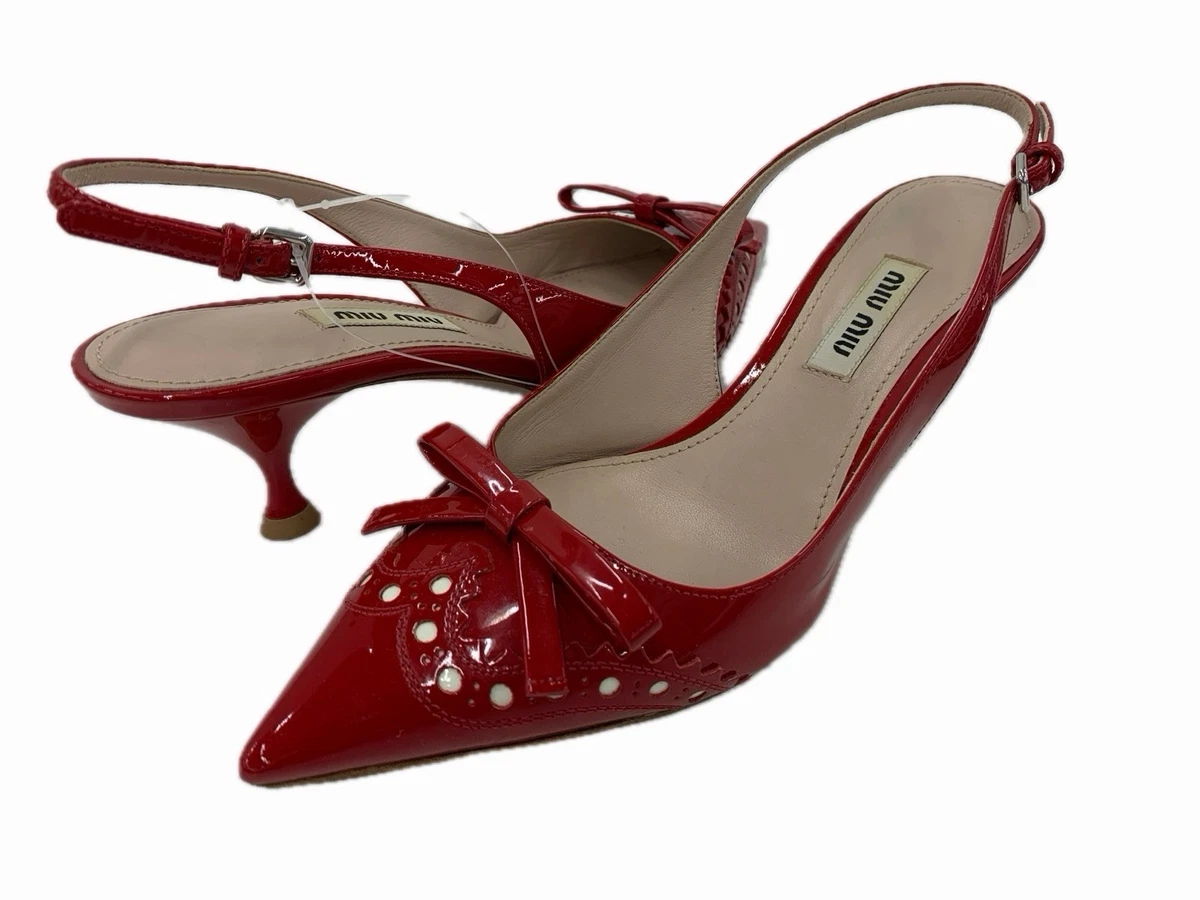 Patent Leather Miu Miu Slingback Heels for Women for sale | eBay