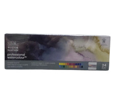 Winsor Newton Professional Watercolour Travel Tin 24 Half Pan New Sealed