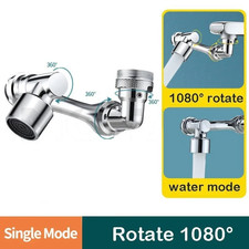 1080 Rotatable Faucet Extender Sprayer Head 2 Modes Universal Bathroom Tap Exte