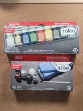 Testors Enamel Paint Set Lot of 2 Model Paint Kits 2003 Sealed/Open Box Hobby
