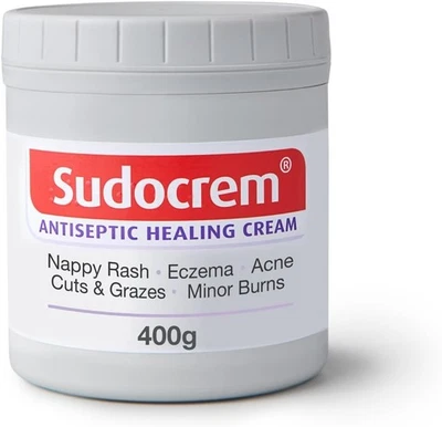 BRANDED Sudocrem Antiseptic Healing Cream For Nappy Rash, Eczema, Burns, 125g,60g,400g