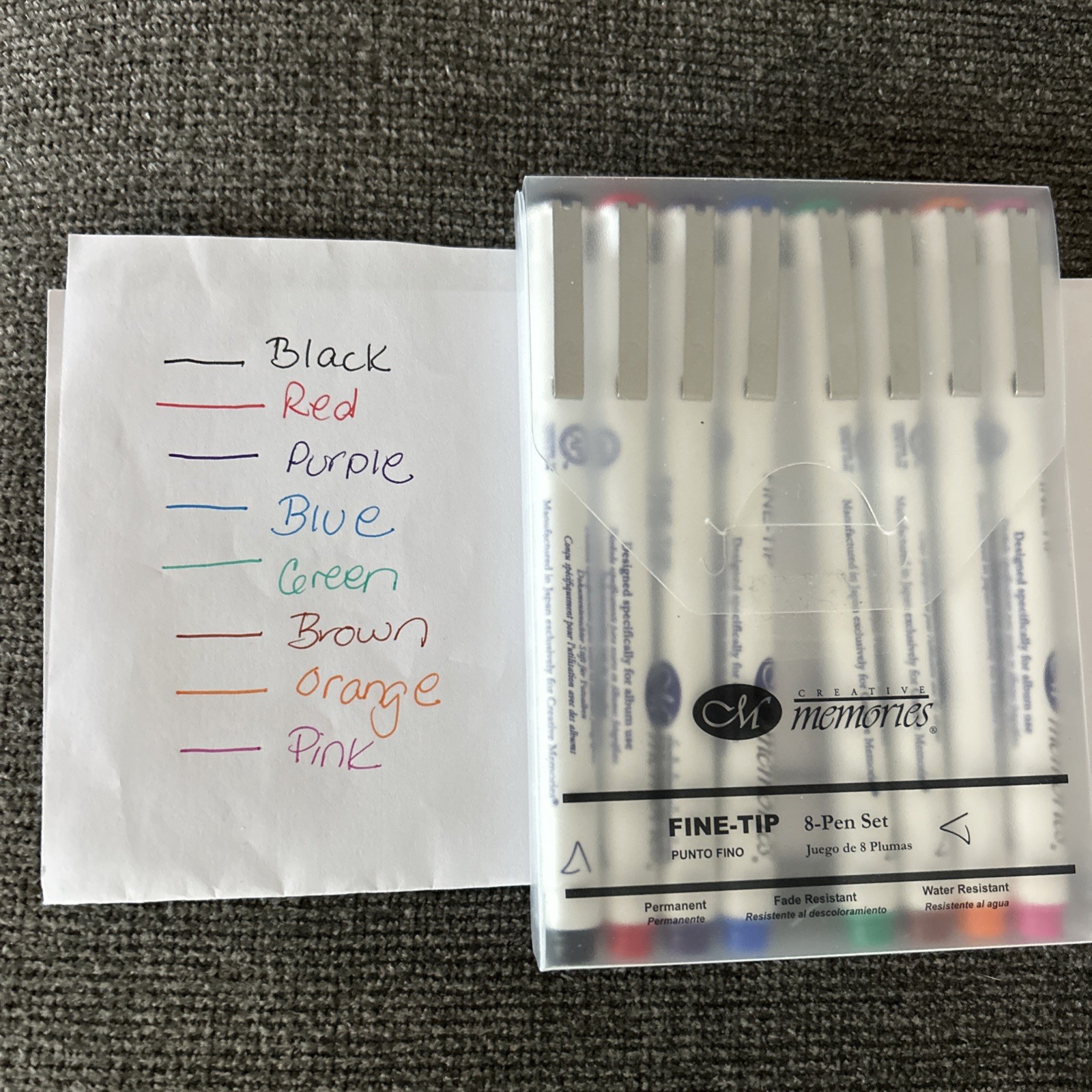 8 Round Tip Pen  Set ~ Japan