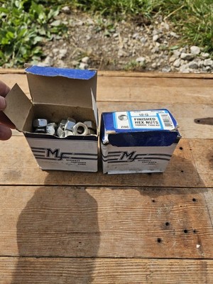 Midwest Fastener 1/2''-13 Hex Nut Coarse Thread Zinc Plated 50ct Box - Lot of 2