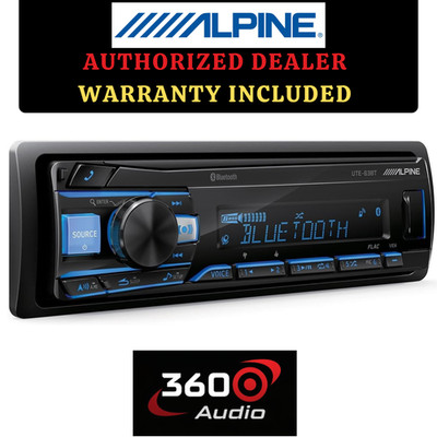 Alpine UTE-63BT Single-DIN Bluetooth Mech-less Digital Media Receiver