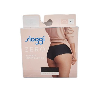 Sloggi Damen Unterhose Kleidung Zero Mifib Short Schwarz Komfort Stretch Baumwol