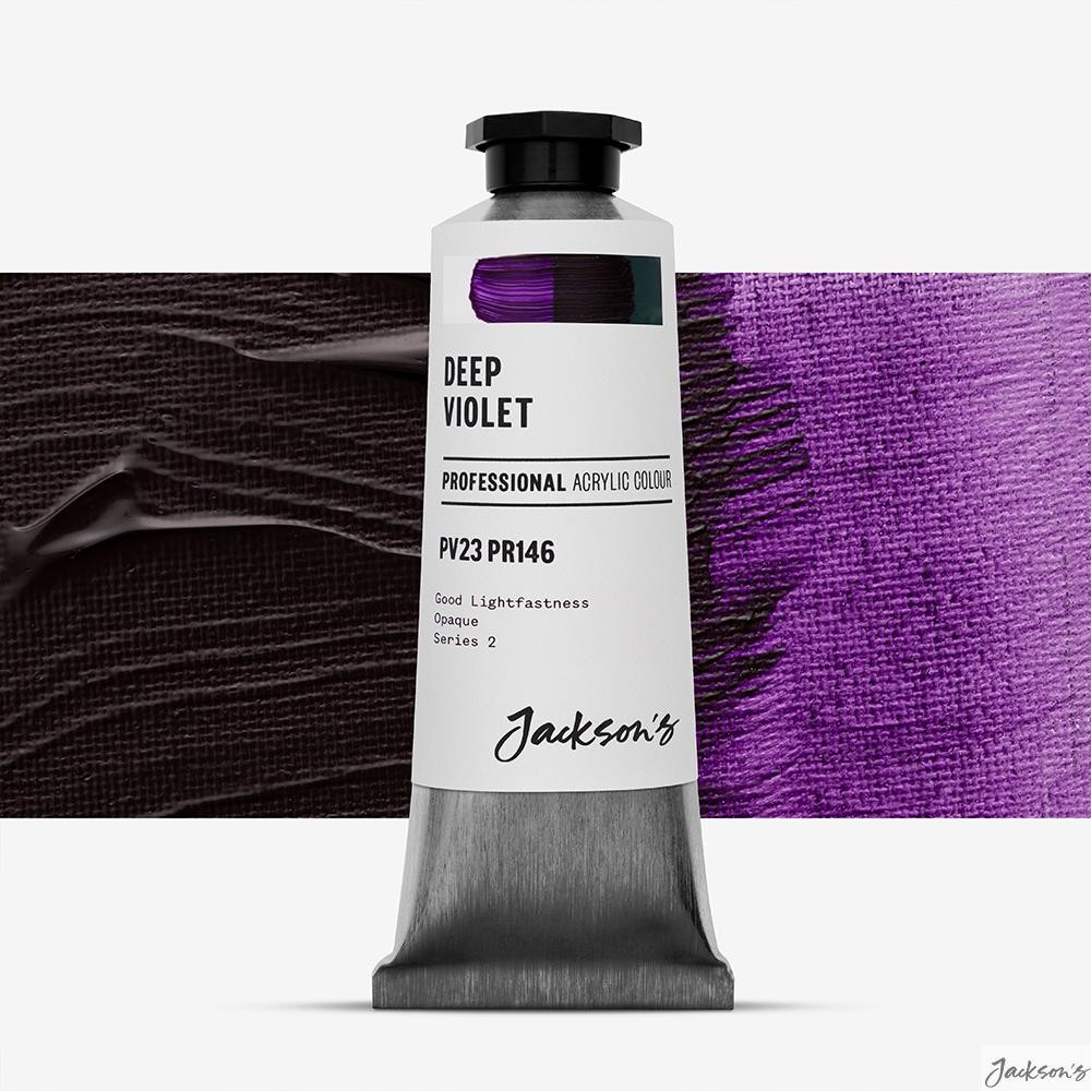Jackson's : Professional Acrylic Paint : 60ml : Deep Violet : Tube of Organic...
