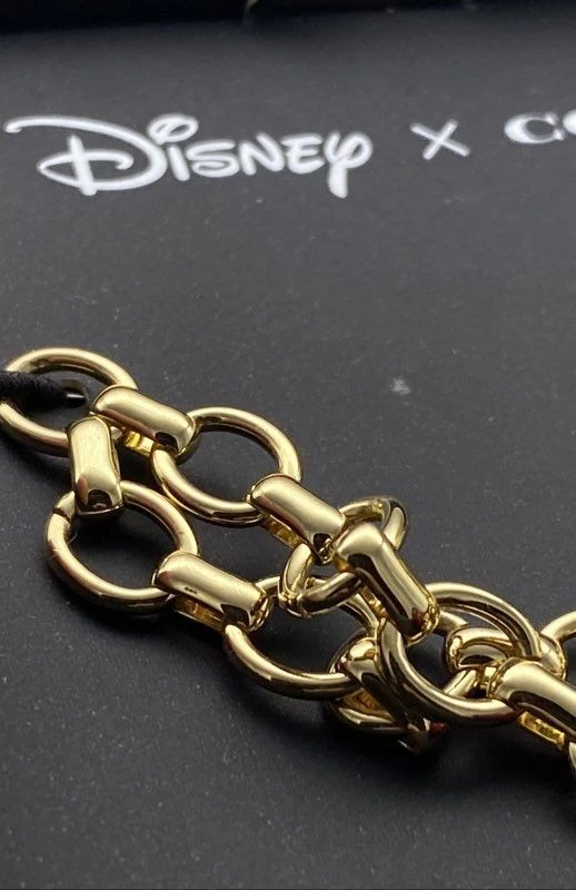 Pulsera Disney X Coach Tono Dorado Veneno Manzana Dije Palanca con Caja 12.9g Foto 4 de 4