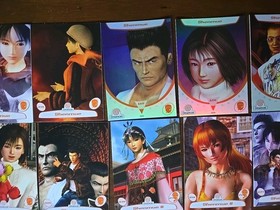Sega Dreamcast Trading Cards Shenmue 21 Card Lot With Foils Limited Run Games