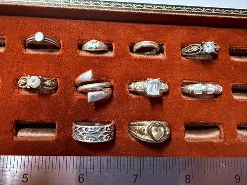 Collection Lot Amazing Variety Vintage and Modern Sterling Silver Rings - M3
