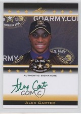 2012 Leaf US Army All-American Bowl Green Ink 5/10 Alex Carter #TA-AC1 Auto 0v1