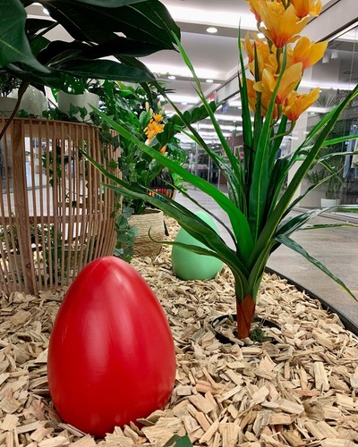 Attrappe Osterei Ei XXL gelb 30cm Frühlingsfarben, Ostern,Oster Dekor, Osterhase - Bild 7 von 8