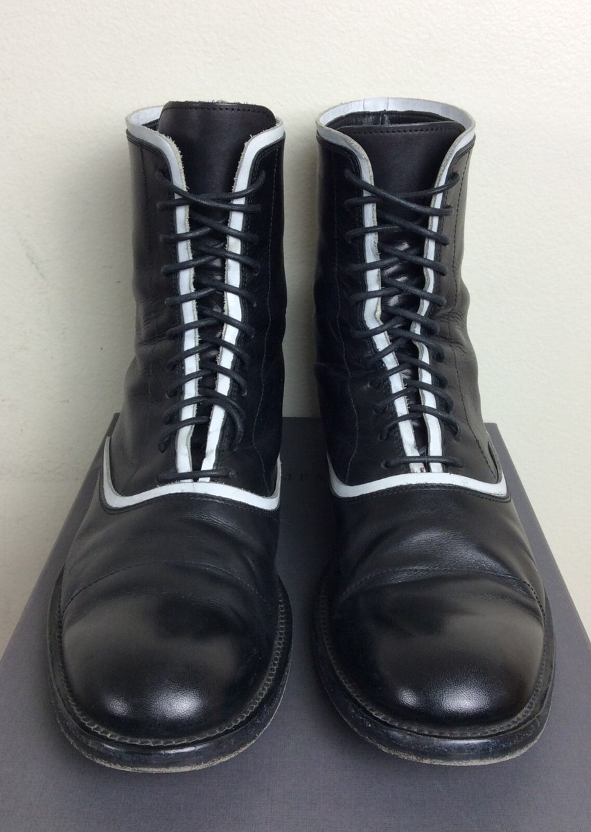 RARE $698 John Varvatos Collection Freeman Raw-Edge Leather  display picture 1