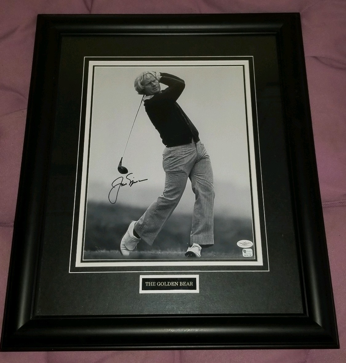 Jack Nicklaus Autographed Signed MASTERS CHAMPIONS GOLF LEGEND 11X14 FRAMED PHOTO JSA HOLOGRAM 