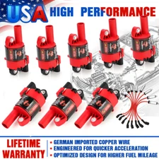 8 UF414 Ignition Coils&+8 SPARK PLUG For Buick Chevrolet GMC Cadillac 4.8L D514A