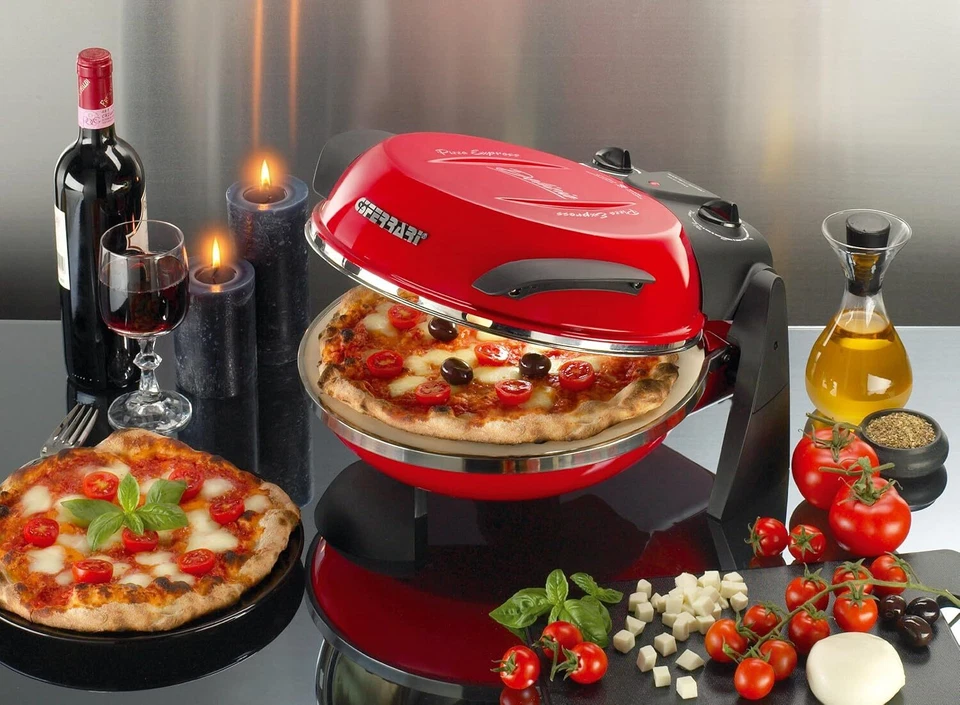 G3Ferrari Pizza Express Delizia Pizzamaker (1200 W), rot - Bild 3 von 4