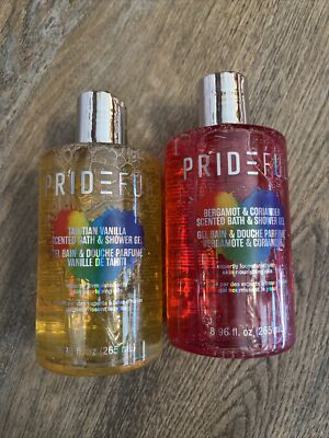 X2 Prideful Scented Bath & Shower Gel COMBO-Tahitian Vanilla/Bergamot 8.96oz EA