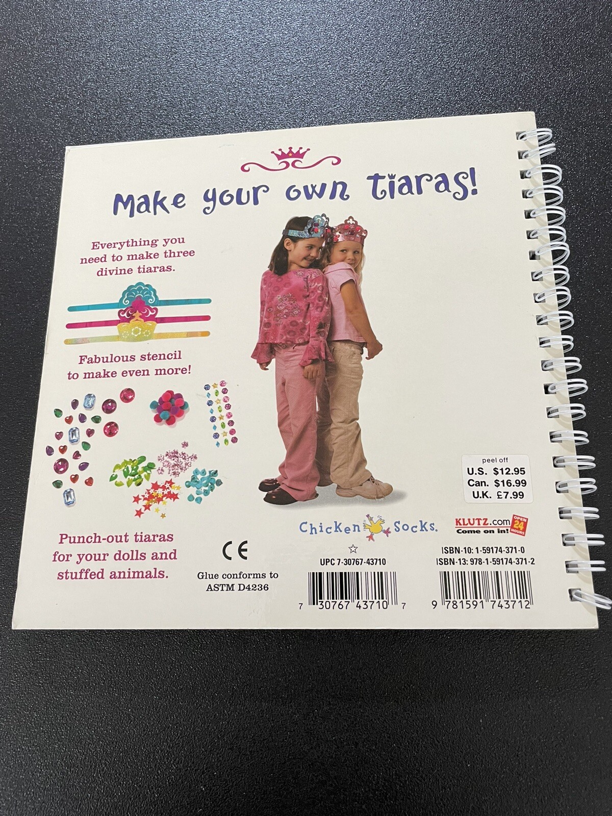 SAOLA Chicken Socks: Make Your Own Twinkly Tiaras by Klutz Editors BOOK ONLY