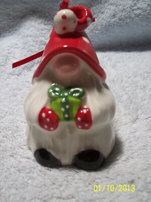 Blue Sky Christmas Gnome Ornament New In Box