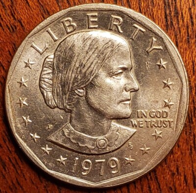 Susan B Anthony 1979 P With FG (Frank Gasparro) Initials Front And