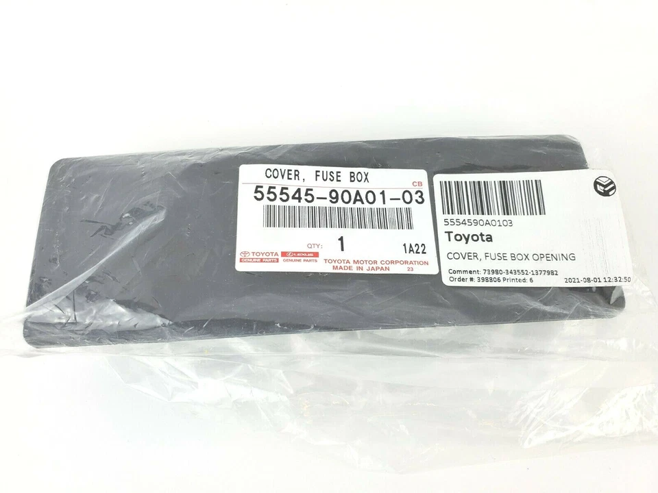 Cubierta de caja de fusibles genuina Toyota gris FJ62 1988-1990 Landcruiser 55545-90A01-03 Foto 3 de 3