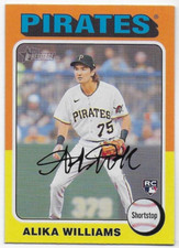 2024 Topps Heritage #128 Alika Williams RC - Pittsburgh Pirates