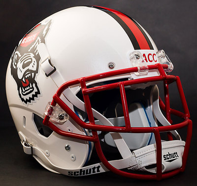 *CUSTOM* NC STATE NCSU WOLFPACK NCAA Schutt XP Authentic GAMEDAY Football Helmet