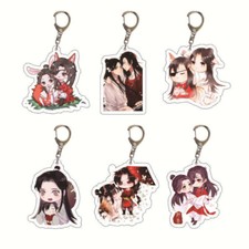 Anime TGCF Tian Guan Ci Fu Hua Cheng Xie Lian Keychains Acrylic Key Chains Rings