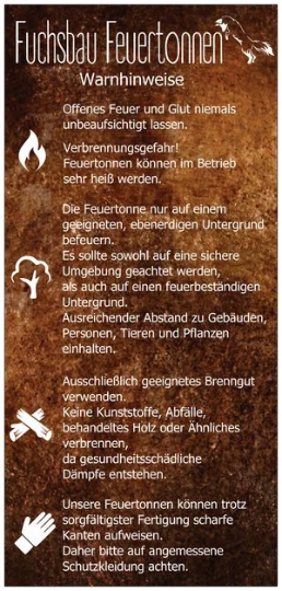 Feuertonne Mit Hexe Motiv, Gefertigt Aus Neuem 200L Ölfass