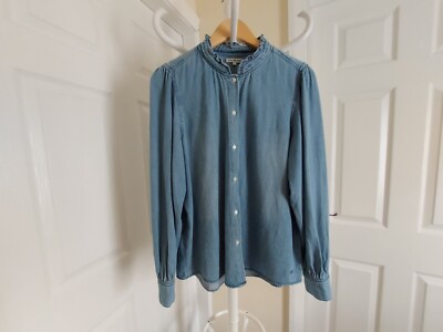 Shirt   Jean Paul  Nanou Denim Shirt Blue Colour Size: XL SALE