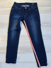 Jag Jeans low rise slim ankle cuffed  denim jeans Sz 2 women's  26" inseam