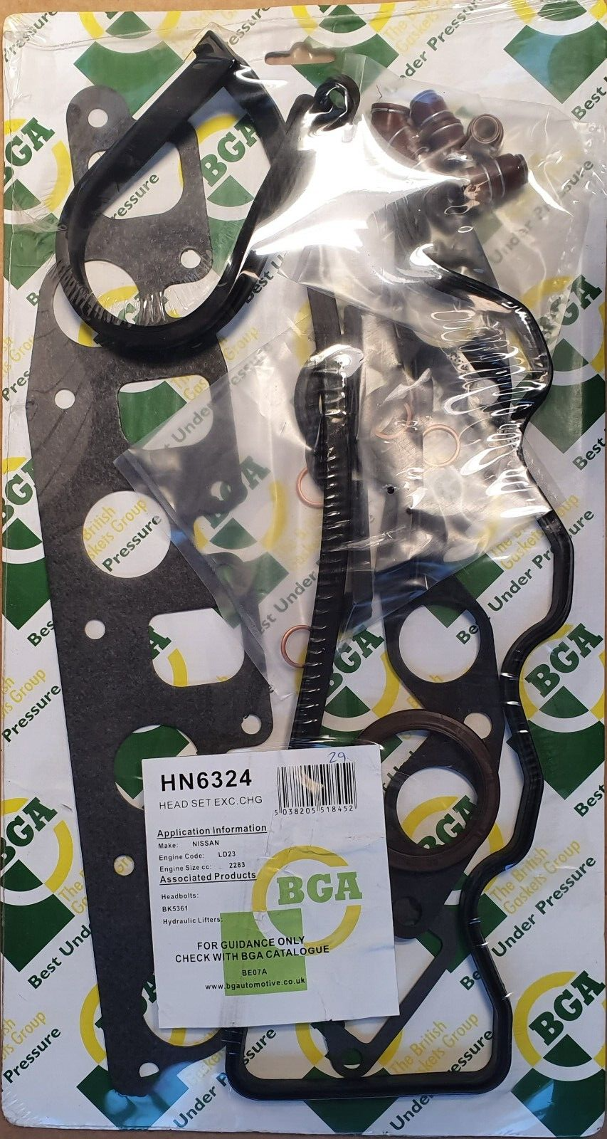 BGA HN6324 Cylinder Head Gasket Set Fits Nissan Cabstar E Serena Trade - Image 5