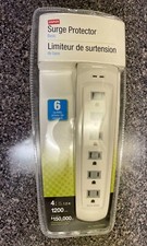 Staples Surge Protector Basic 6 Outlets Home 4 FT Cord 1200 Joules 764394