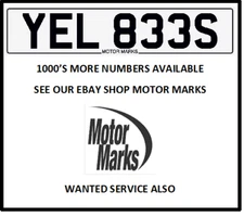 YEL 833S CHERISHED NUMBER PLATE YELLOW YELL YEL BEES SEE SHOP LOADS MORE YEL YEL