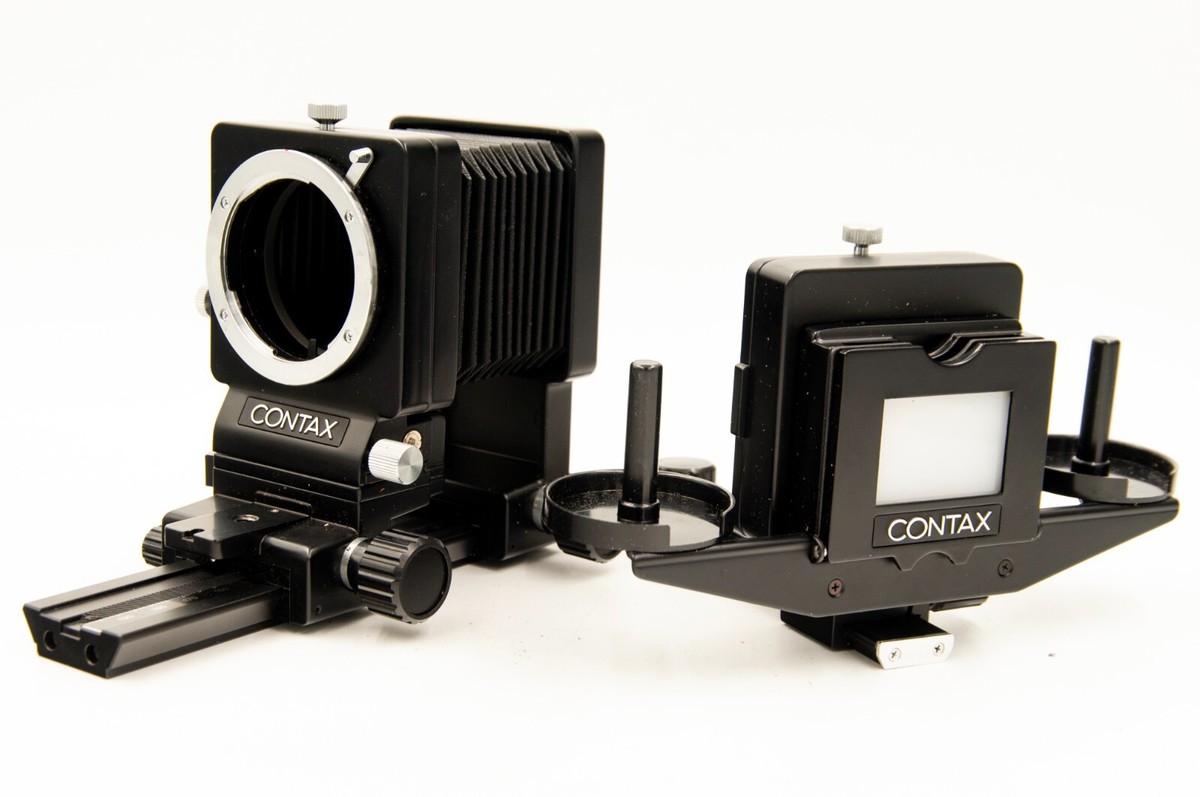 【箱付き】CONTAX AUTO EXTENSION BELLOWS Contax C/Y Auto Extension Bellows w/Slide & Negative Copying