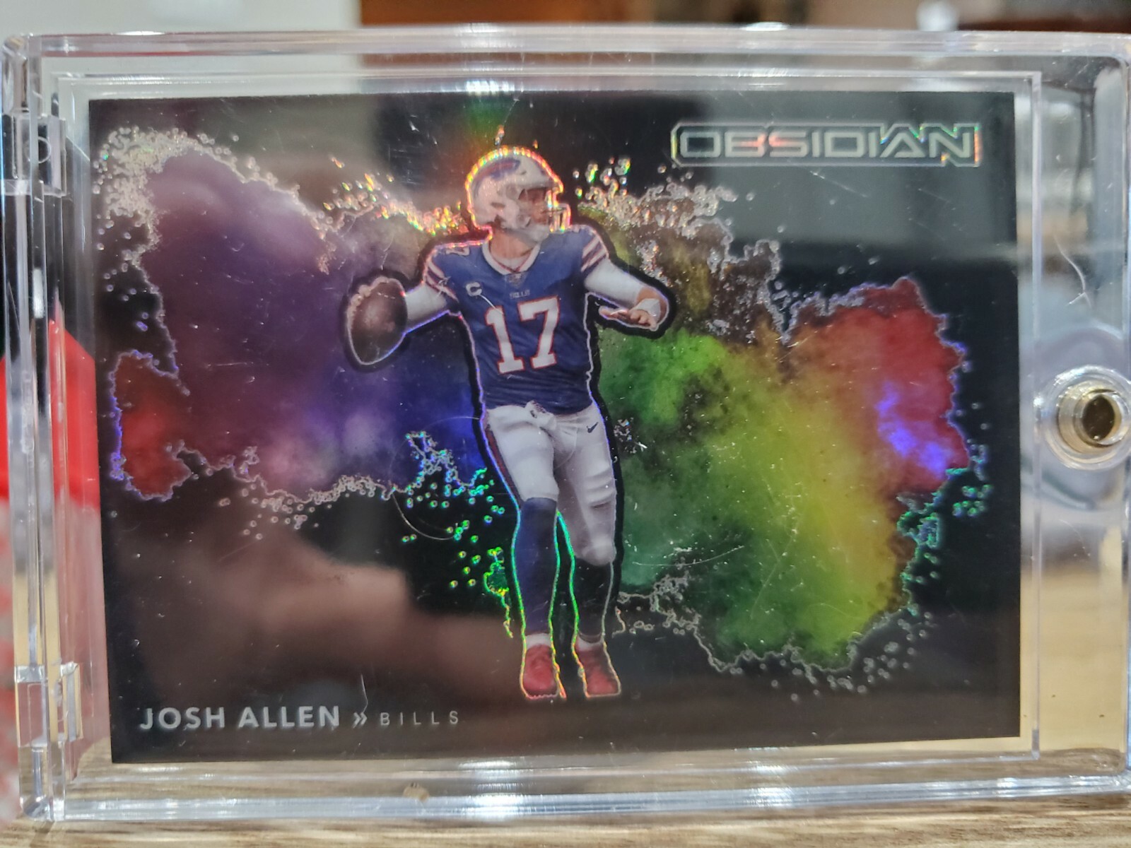 2020 Panini Obsidian Football Josh Allen Color Blast #CBB7 Bills Case Hit