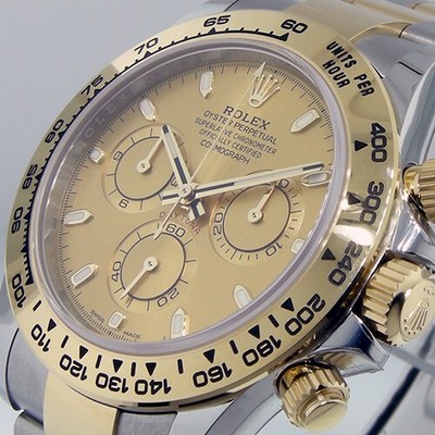 Rolex Daytona 116503 18k Yellow Gold Champagne Dial Two Tone Oyster 116503