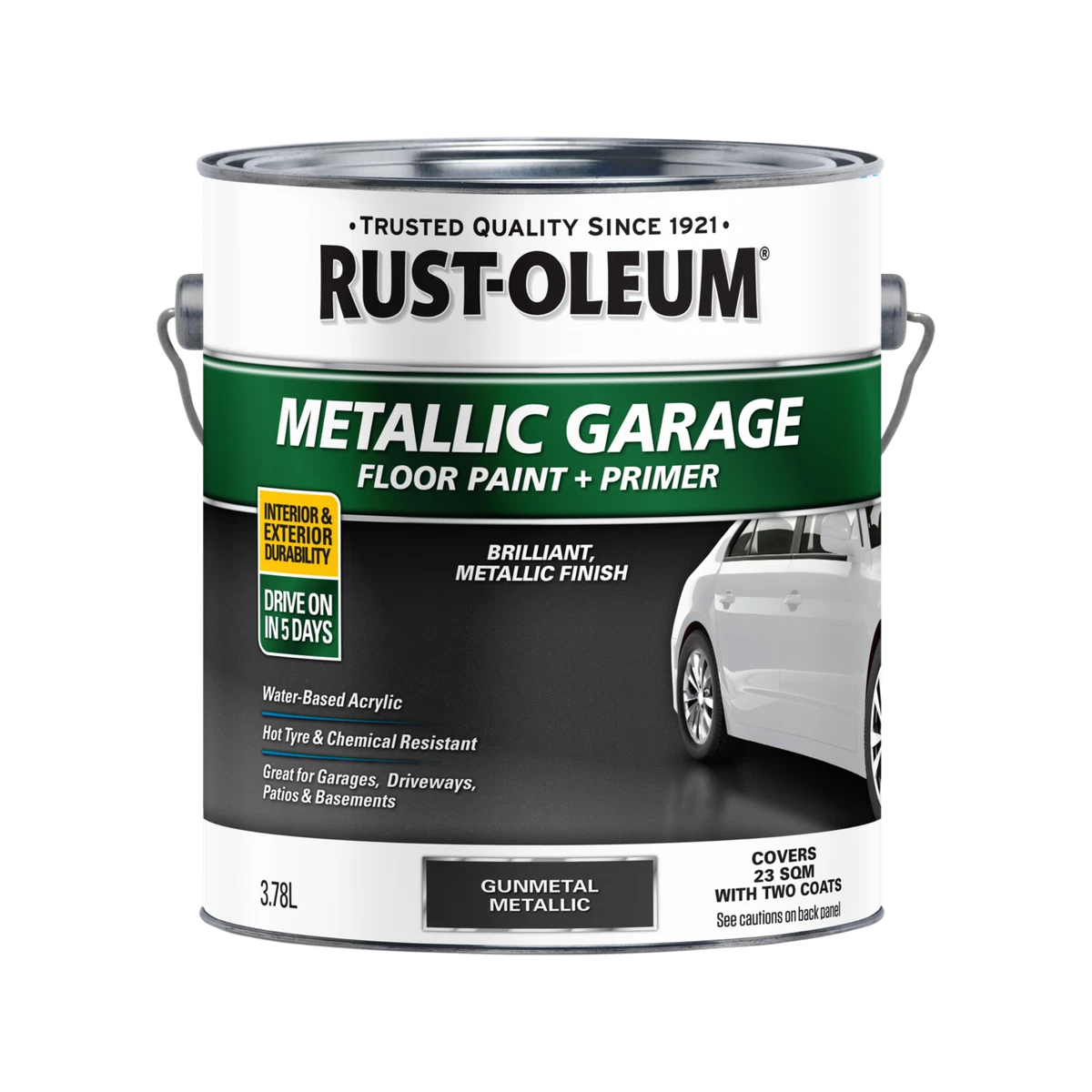 Rust Oleum 3.78L Gunmetal Metallic Concrete And Garage Floor Paint
