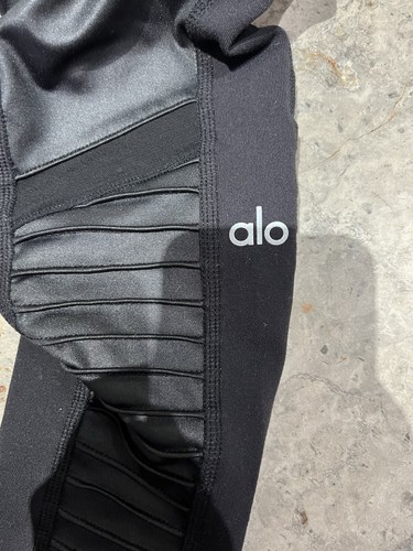 ALO High-Waist Moto Legging Black Size Small $118 - Picture 4 of 7