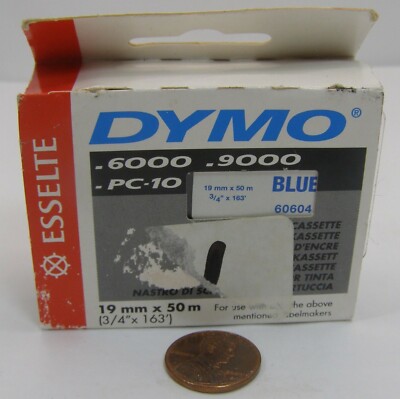 Esselte Dymo .6000.9000 PC-10 Blue 19mmx50mm  60604